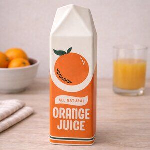 ban.do Vintage Inspired Orange Juice Vase, The Original Rise and Shine Decor